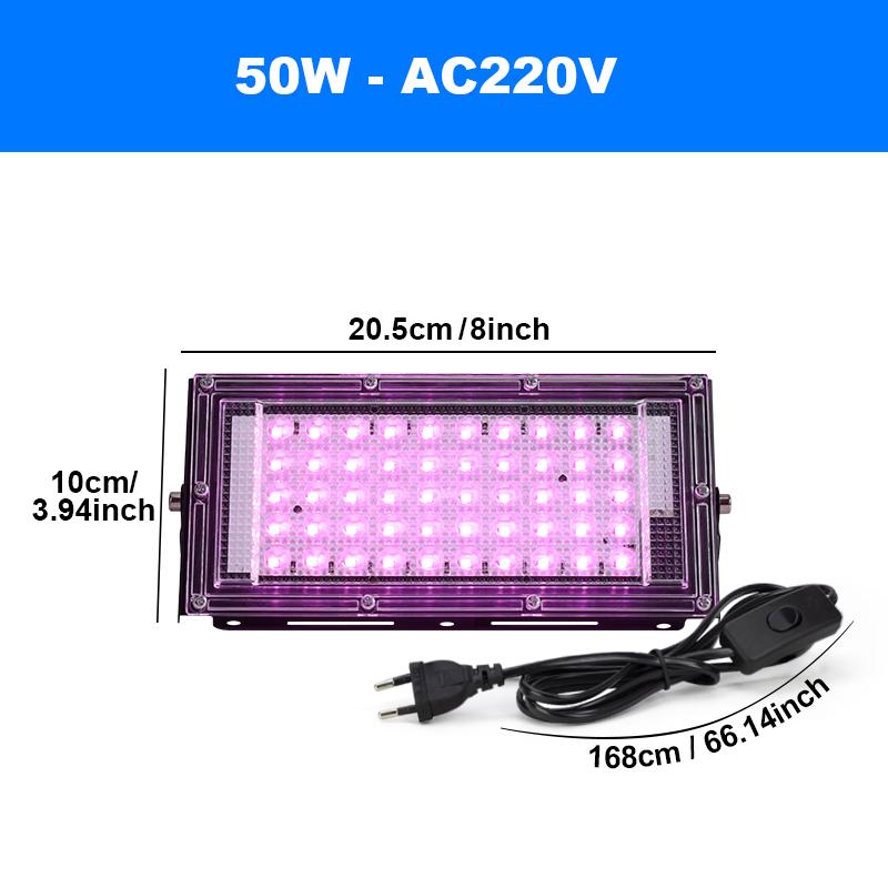 50W 100W 150W Led Grow Light 220V Outdoor Led Floodlight Full Spectrum LED Plant Growth Lamp Led Spotlight Projector Streetlight