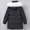 Fashion Winter Coats Woman Long Parkas Hooded Faux Fur Collar Thick Warm Women's Jackets
