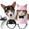 With Ear Holes Dog Cat Helmets Adjustable Dog Helmet Hat Pet Motorcycle Helmet  Pet Accessories