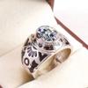 Moissanite Oval Cut Gemstone With 925 Sterling Silver Ring For Men's #B303 JL375681957644