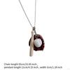 Baseball Set Themed Pendant Necklace for Women Lady Party Holidays Daily