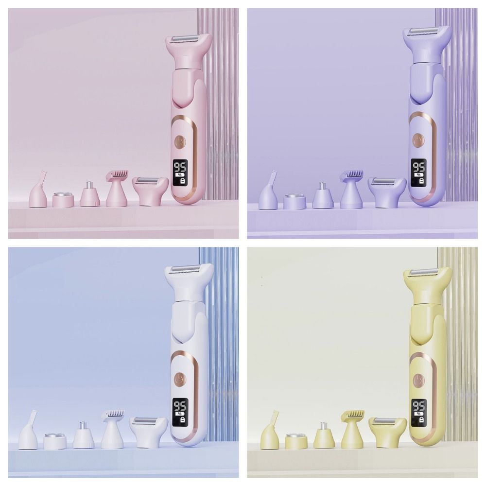 Double-headed Women's Shaver 5-in-1 Electric Hair Remover Multifunctional Hair Trimmer  Travel