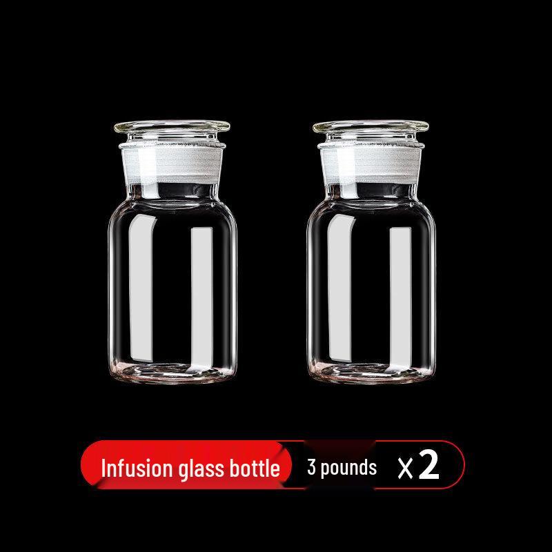 Frosted Glass Wide-Mouth Brewing & Storage Jar
