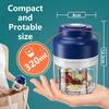 Electric Garlic Chopper Mini Portable Blender Electric Vegetable Garlic Onion Meat Chopper Electric Food Processor Mini Chopper