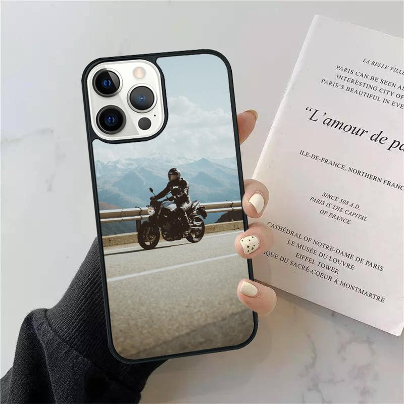 Motorcycle Heartbeat Phone Case For Apple iPhone 17 Air 11 Pro Max Plus SE2020 Coque For iPhone 17 Air 14 15 16 13 12 Max Cover