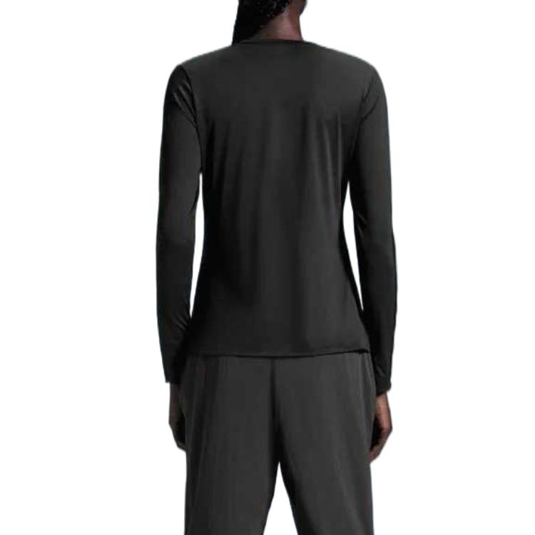 On Core Lg-T Ik Warm Comfortable Soft Lg Sleeve T-Shirt Women tops Black 1WE30480553