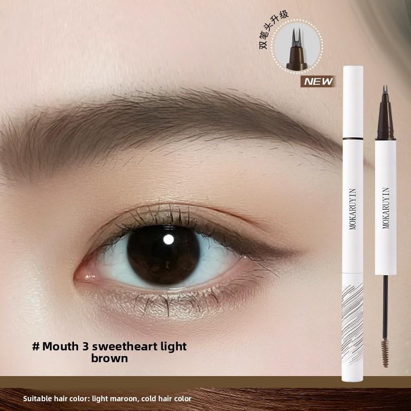 

Двусторонний карандаш для бровей, формирующая паста для бровей, водостойкий и потостойкий, двухсторонний карандаш для бровей 03#