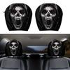 Humorous Car Seat Protectors Scary Ghost Face Headrest Covers Funny Expression Auto Spooky Cartoon Decoration for SUV Truck Elastic Vehicle Interior