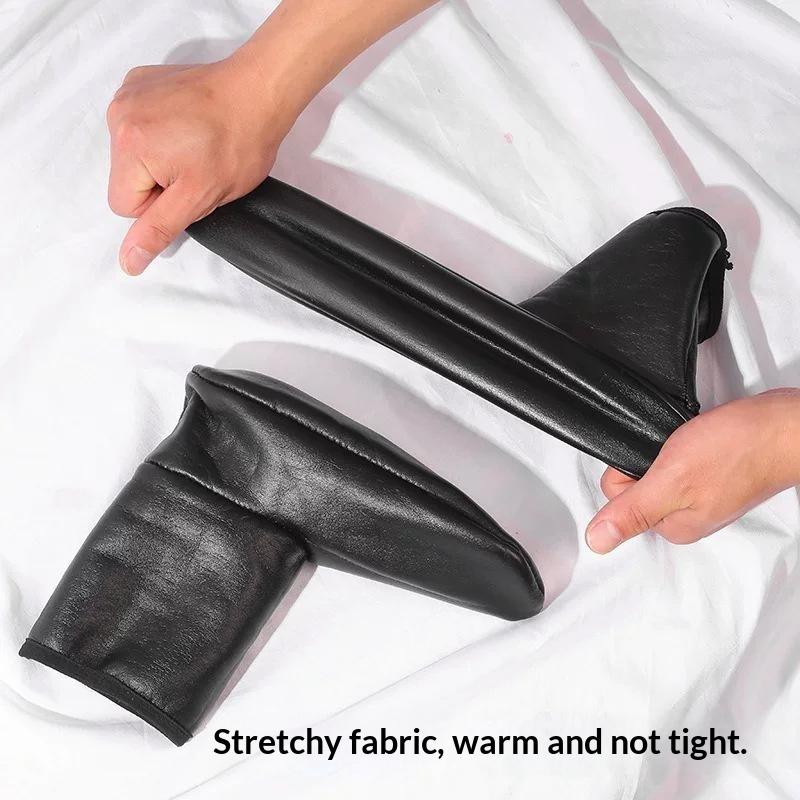 1 Pair Men Women'S Outdoor Sports Warm Snowfield Socks For Autumn Winter Thickened Windproof Warm Inner Plush Indoor Floor Socks