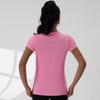 2025 Women's Sporty Casual V-Neck Short-Sleeve Solid Color Yoga Pullover Top