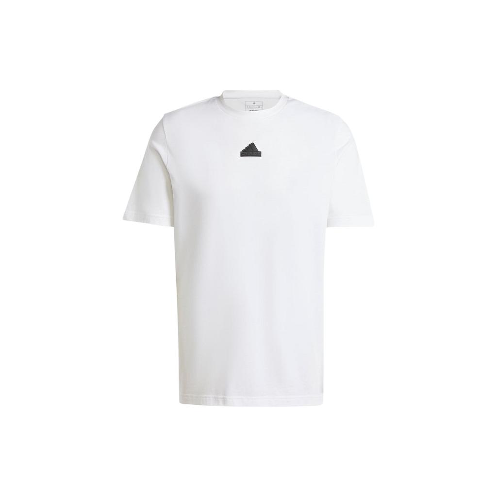 adidas Future Icons T Shirts Men's White Crew Neck Moderate Straight Fit IS2854