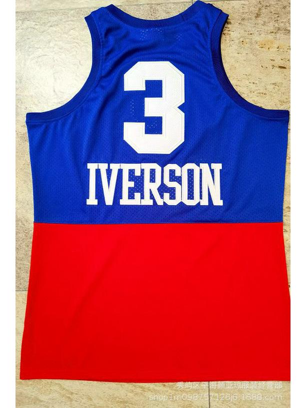 

[Джерсі 76ers] Ні. 3 Айверсон Повністю Вишита Щільна Баскетбольна Джерсі M