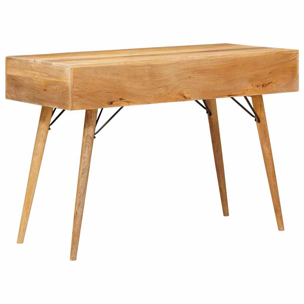Desk Brown 110 X 55 X 76 Cm Solid Mango Wood