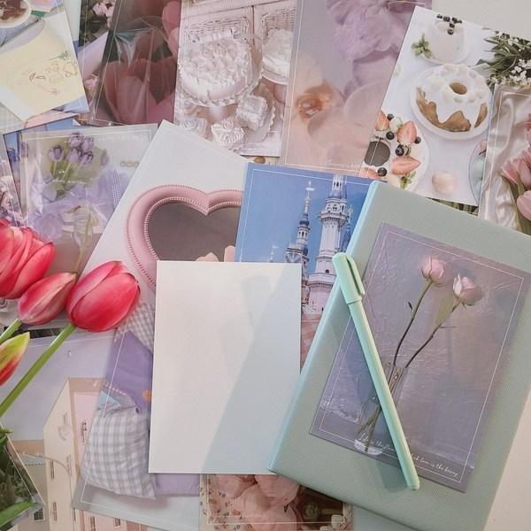 The Nature House Vintage Pink Interior Postcard Set of 30