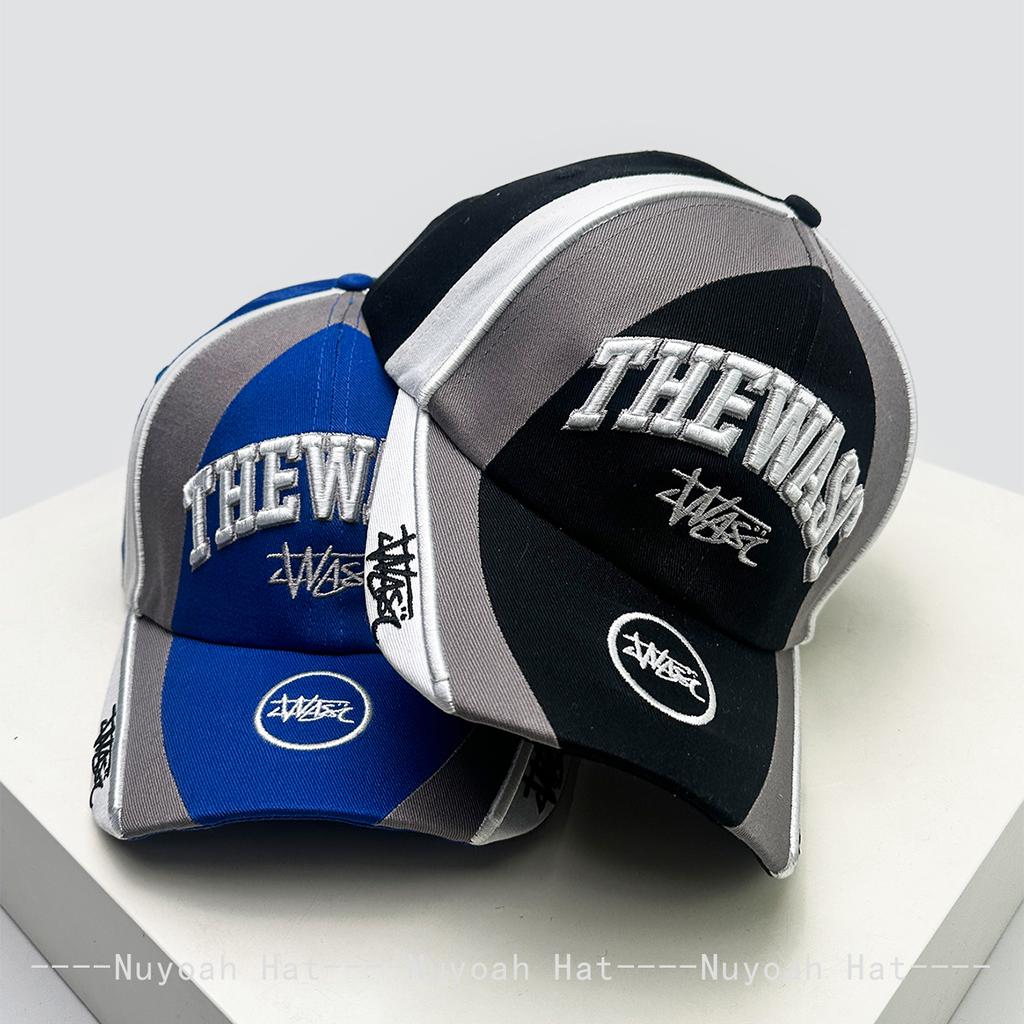 And Women Color Contrast 3D Letter Print Embroidery Baseball Caps Sun Protection Personalized All-Match Hardtop Peaked Hats Fashion Street Style