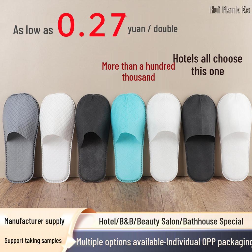 Eco-friendly Non-slip Disposable Slippers for Hotels and Homestays