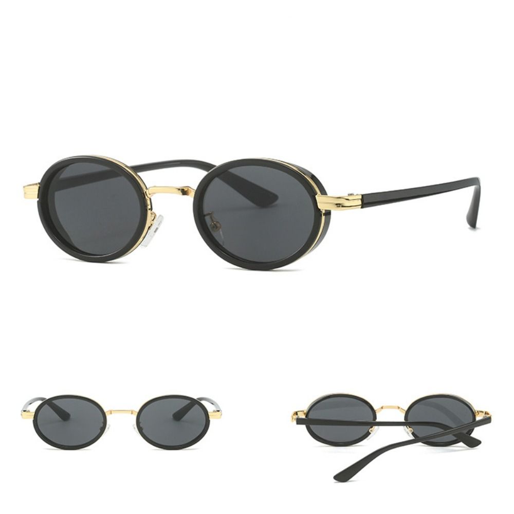 Trend Elliptical Eyewear UV Protection Small Frame Sunglasses Fashion Retro Oval Sunglasses  Unisex