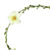 Floral Crown Women Girls Artificial Flower Headband Adjustable Bride Hair Wreath Photo Prop for Wedding Bridal Shower Cosplay Dress-up