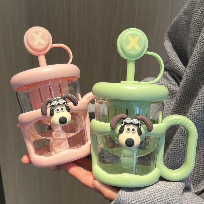 Childrens Cute Tea Separation Cup With Handle And Cover For Kids