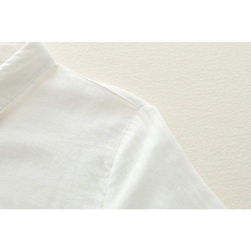 Cardigan da donna a maniche lunghe con colletto a punta autunnale primaverile, colore unito, filato a doppio strato, camicia base, camicette e camicie