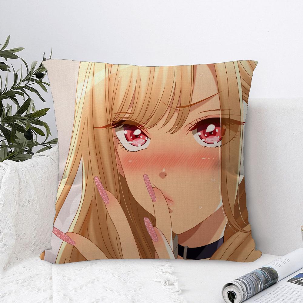 My Dress-Up Darling Marin Kitagawa Office Cushion Pillowcase Car Cushion Cover45X45CM Lumbar Pillowcase Sofa Pillowcover