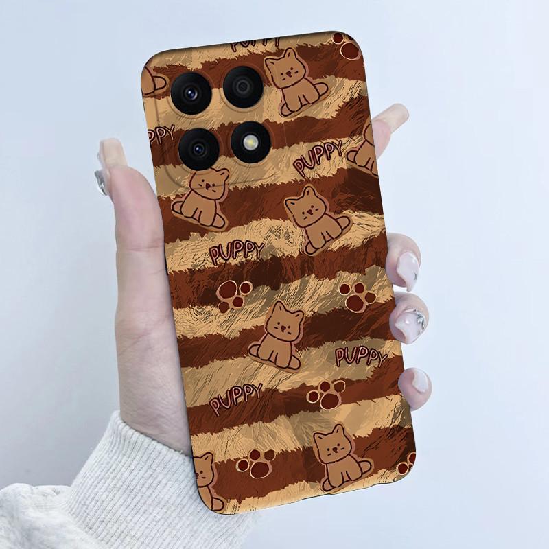 For Huawei Honor X8a Case HonorX8a Soft TPU Silicone Cover Cute Cartoon Panda Phone Case For Honor X6a HonorX6a Plus Coque Funda