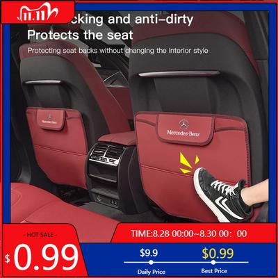 GLC GLB Car Seat Anti-kick Pad Rear Seats Protect Mat Accessories For Mercedes Benz AMG GLC W203 W206 W220 W205 W211 W212 W201