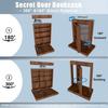 360 Degree Quiet Pin Hinge Set High Load Capacity Concealed Hinge System with Installation for Murphy Bookcase Door