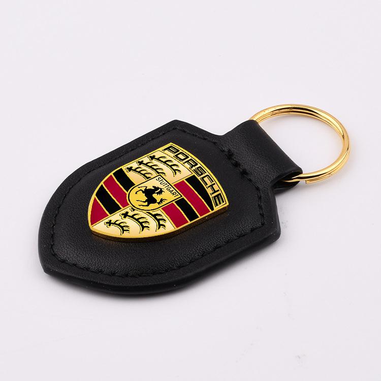 Deri Araç Amblemleri Anahtarlık Anahtarlık Anahtarlık Kolye Porsche Cayenne Panamera Macan 911 Taycan Boxster Cayman 918 Pajun İçin