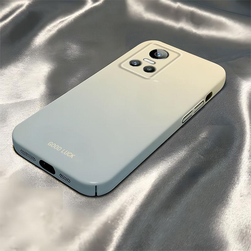 Blue Rice Gradual Change Applicable RealmeGTNeo3 Mobile Phone Case New Film All-inclusive Anti-drop Hard Case Protective Case Advanced