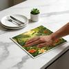 6PCS Cleaning Dishcloths Reusable Kitchen Dish Towels Tropical Animal Pattern Dishcloth Absorbent Lint Free Cloth Washable Duster Rags Tea Towels