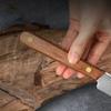 Damascus Kitchen Knife Home Chef Cutting Fruit and Meat Knife Seiko Sharp Knife High-grade Imitation Wooden Handle Knife