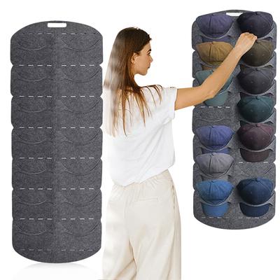 Baseball Keps Display Rack Dörr Bak Väggmonterad Non-Woven Stor hängande hatthylla