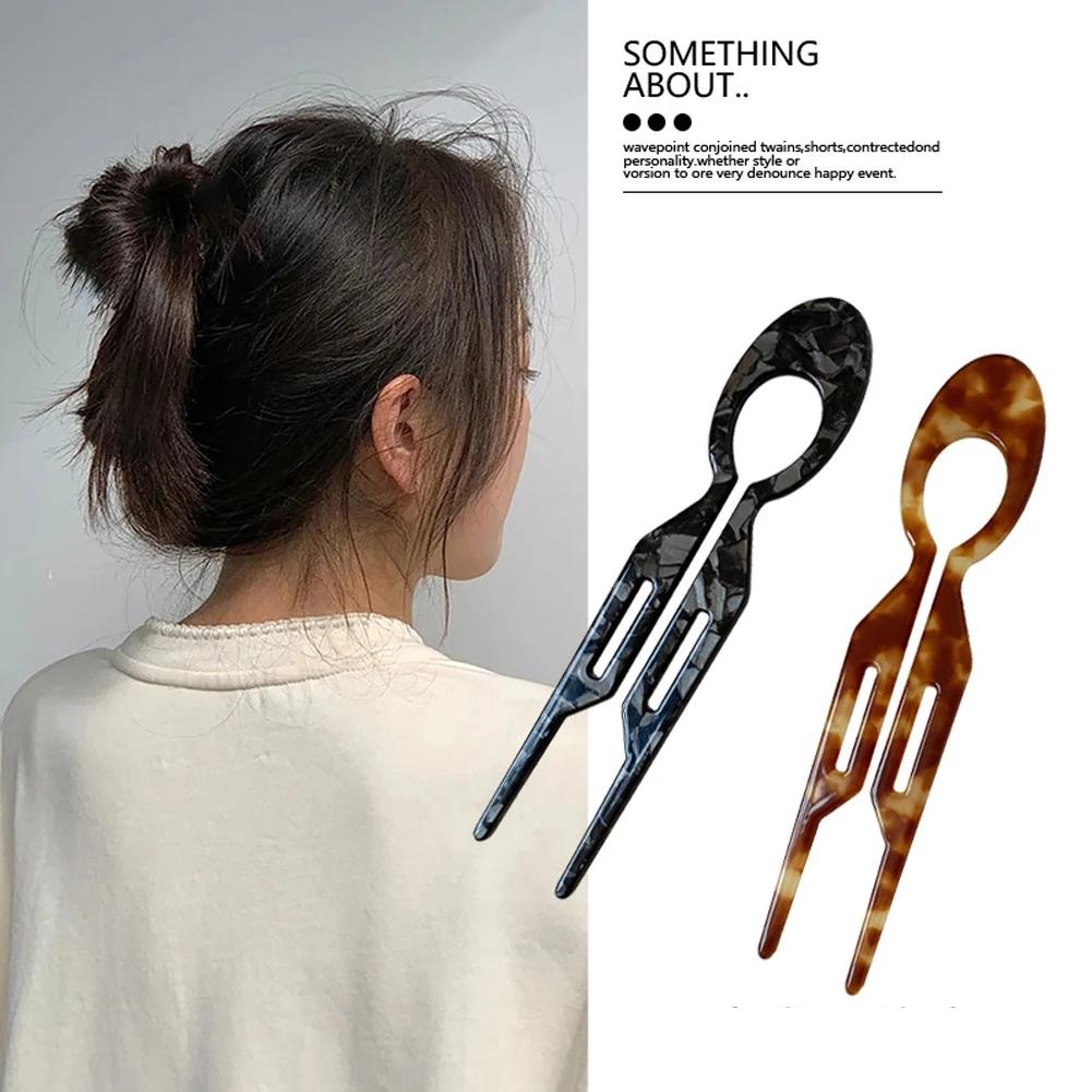 Modische Haarklammer im koreanischen Stil für Frauen und Mädchen, Acryl, transparent, große Haarspangen, Pferdeschwanz-Klammer, Kopfbedeckung, Haar-Accessoires