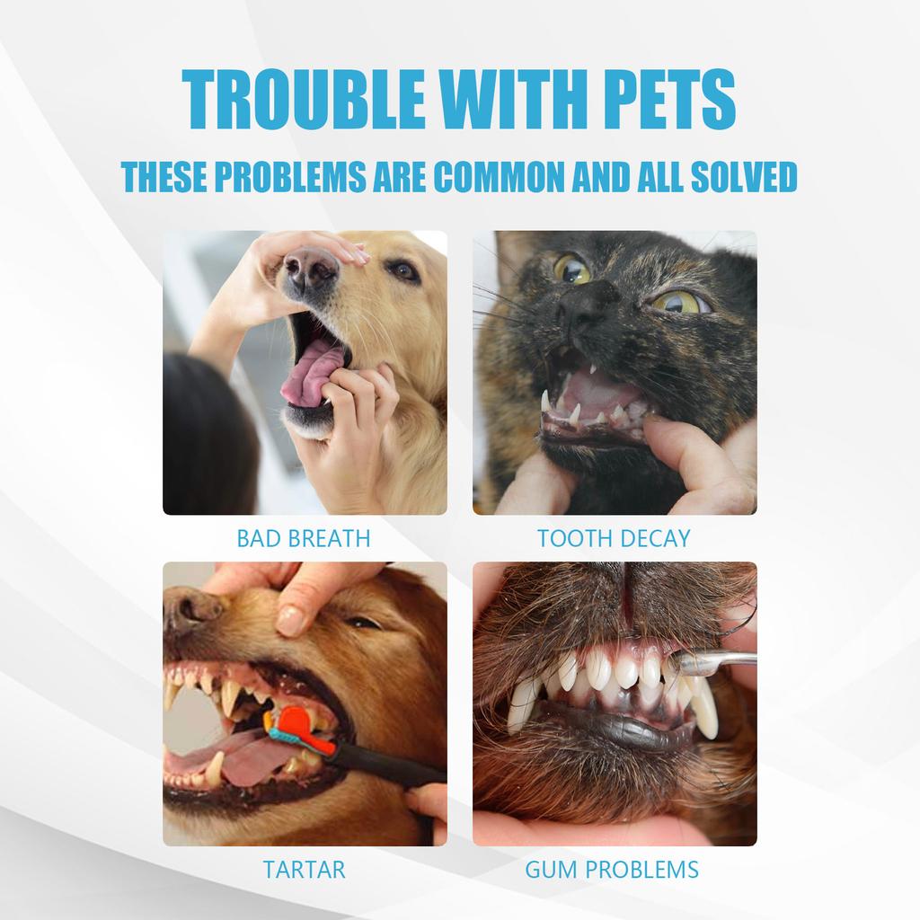 Pet Toothpaste Fresh Breath, Bad Breath, Dental Plaque Cleaning, Oral Care for Dogs and Cats, Edible Toothpaste