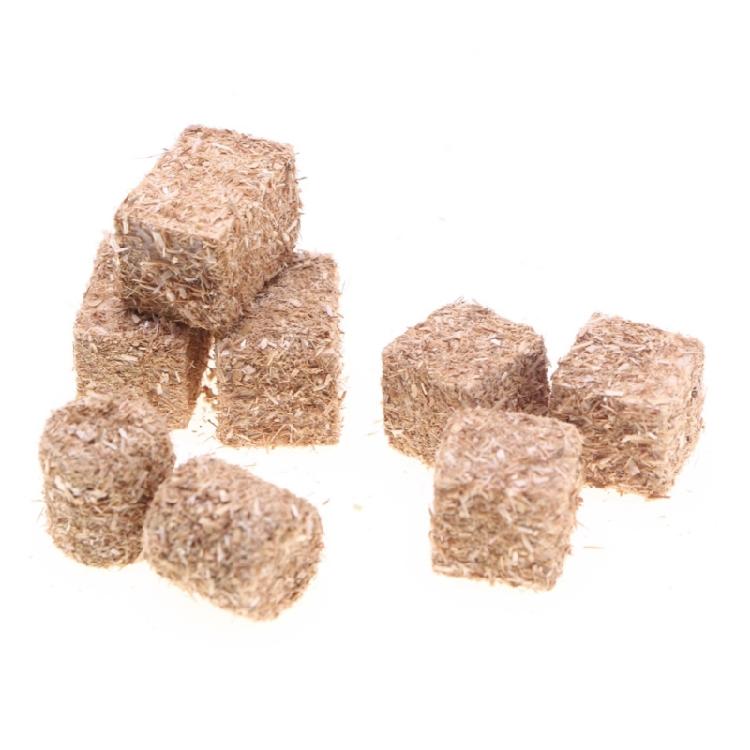 Wood Miniature Hays Bales for Creative Doll House Display Farm Theme Decoration Kids Craft Project Setting Accessories
