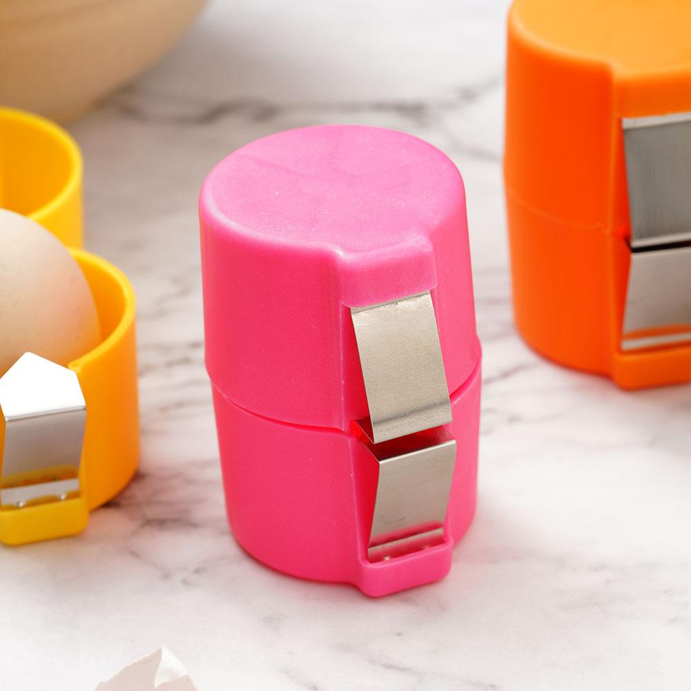 1/3pcs Egg Shell Opener Plastic Steel Kitchen Baking Tool Egg Peeler Household Handheld Egg Separator Tool For Raw Eggs