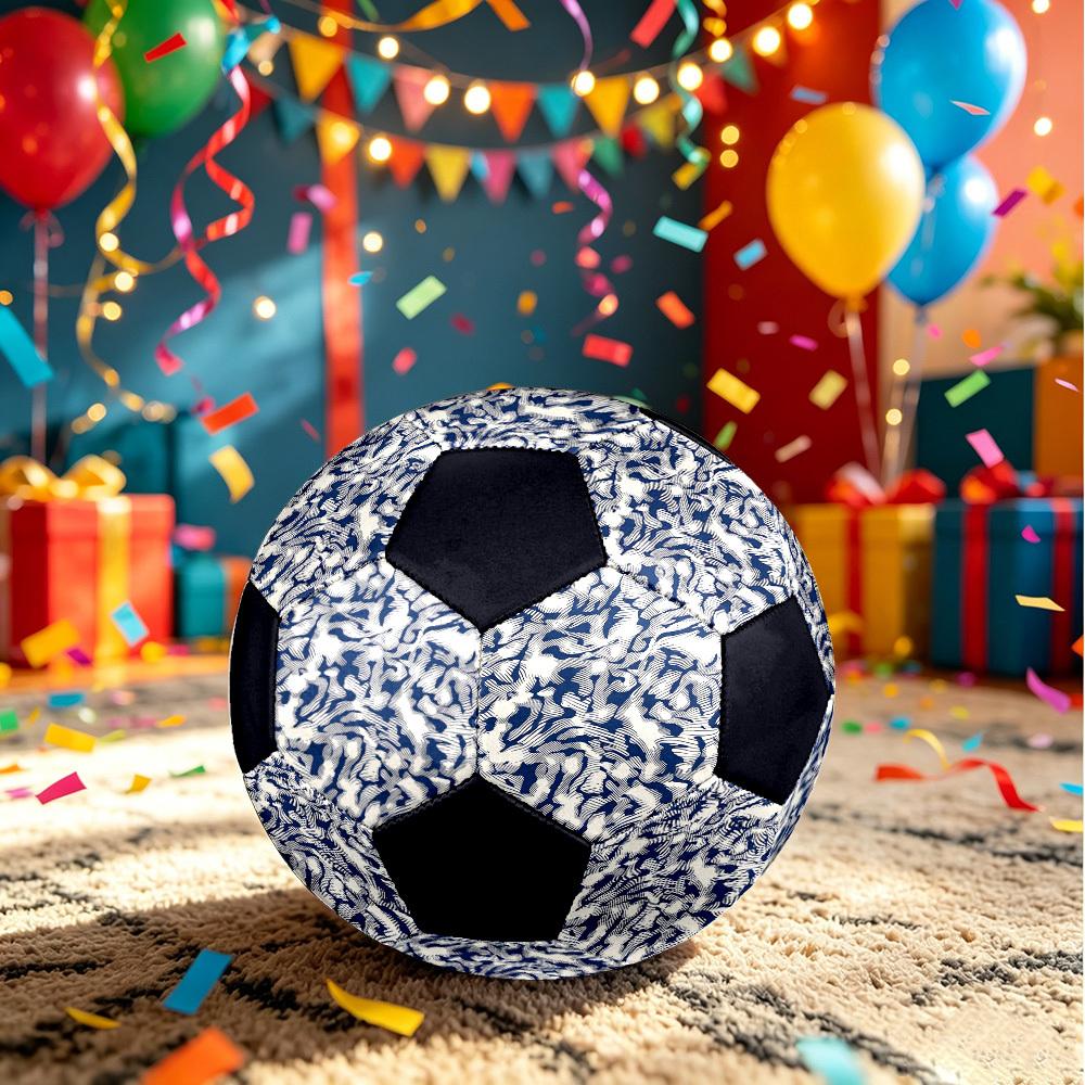 1pc Abstract Wave Lightweight PVC Training Soccer Ball, Size 5, Suitable for Indoor and Outdoor TrainingGift y60326