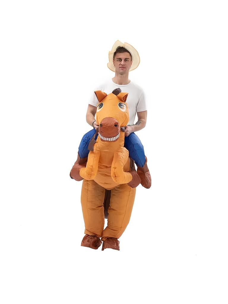 Halloween oppblåsbare hestedrakt Cowboy Unicorn kostymer for voksenfest Bursdag Cosplay Fantasy Fancy Halloween-kostnad