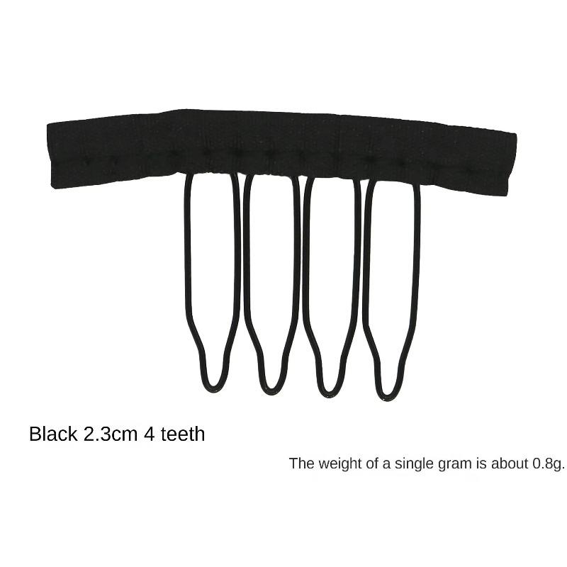 10ks/sada Hřebeny na paruky pro čepice paruky Spony do vlasů Spony do vlasů Tovární nabídka Sponky na paruky na prodlužování vlasů Nejlepší klipy na paruky Velké 3-7 zubů Černá