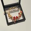 Christmas Beaded Bracelet For Women With Festive Charms Holiday Jewelry Gift