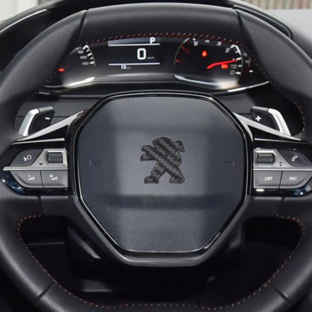 3D Metal Car Styling Steering Wheel Center Emblem Stickers Badge Accessories For Peugeot 3008 2008 107 307 408 206 207 208 508