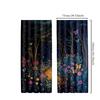 Classic Style Polyester Enchanted Forest Curtains Fantasy Flower Butterfly Motifs Magic Themed Bedroom Decor Blackout Set Of 2 Made