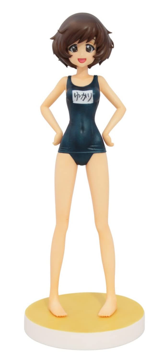PLATZ Girls Panzer Yukari Akiyama Swimsuit Girls Panzer 10th Anniversary Special Edition Resin Kit Scale 5x5x15cm Molded Color Resin & -School ver.- &