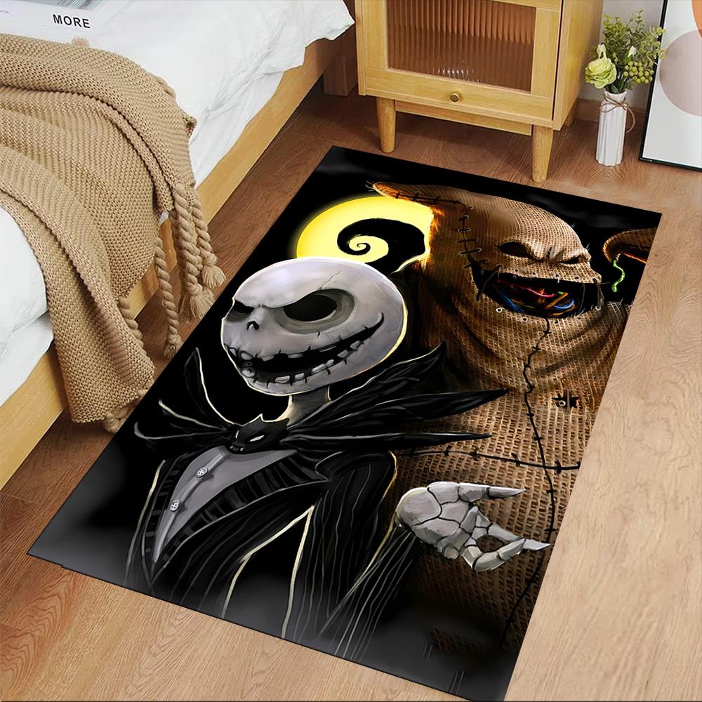 Jack Skellington Area Rug Perfect for Foyer Game Room Outdoor Study room Anti-slip Rug Anime Office Decor Perfect Gift for Friends & Family