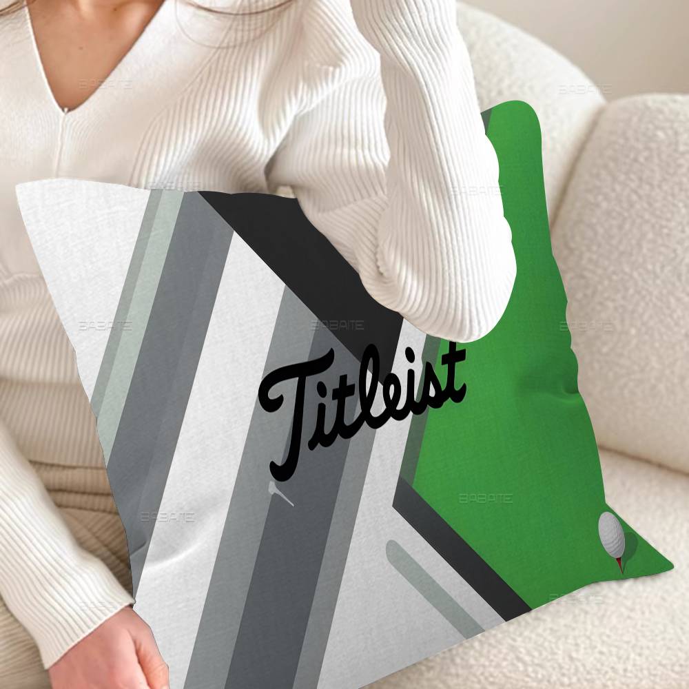 TTtitleistS Pillow Covers Cartoon Sofa Decorative Home Doublesided Printing Short Plush Cute Cushion Cover
