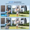8MP/10MP WiFi PTZ IP Surveillance Camera 5Ghz Dual Lens Real-time Intercom Human Detect Smart Alert 4K Outdoor Security Cameras