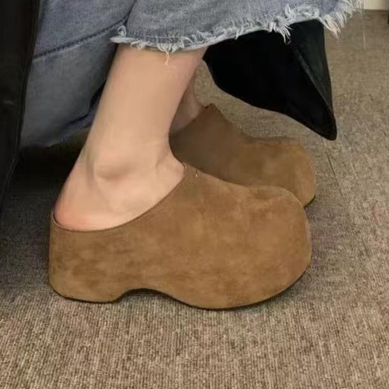 Platform Mule Shoes Women Flats Slippers New Summer Sandals 2025 Slingback Women Sneakers Casual Flip Flops Zapatillas