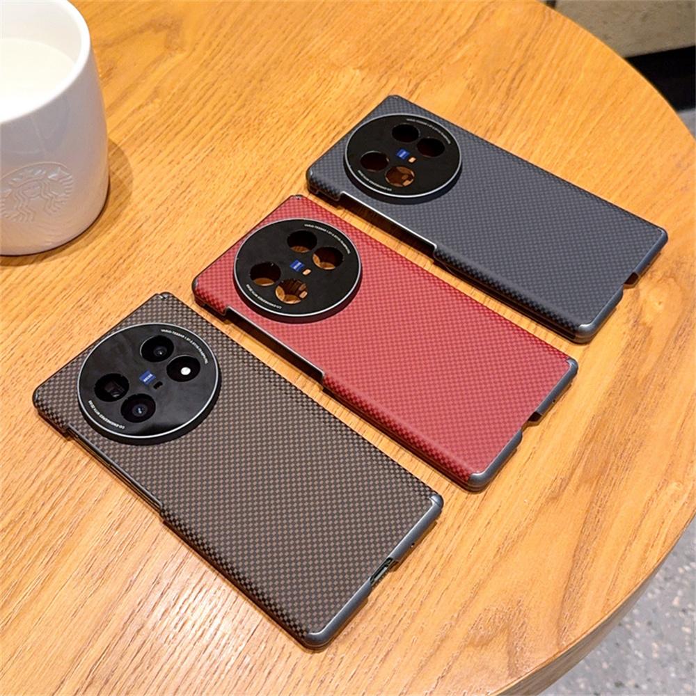 Fashion Solid Color Phone Case For VIVO X Fold 5 PC Hard Shell Double Axis Fold5 Protective (Only Back Cover)