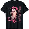 Howdy Cowgirl Possum Westliche Cowboy Sprüche Lustiges Damen T-Shirt
